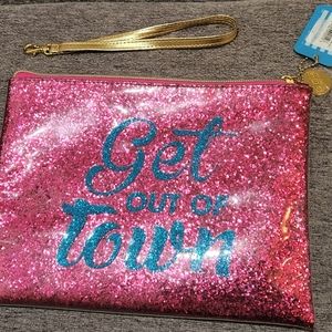 Clutch,  ONE SIZE, pink and blue